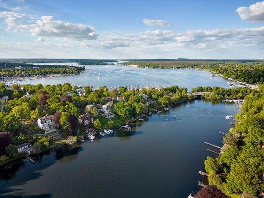 Blick über den Kleinen und den Großen Wannsee
