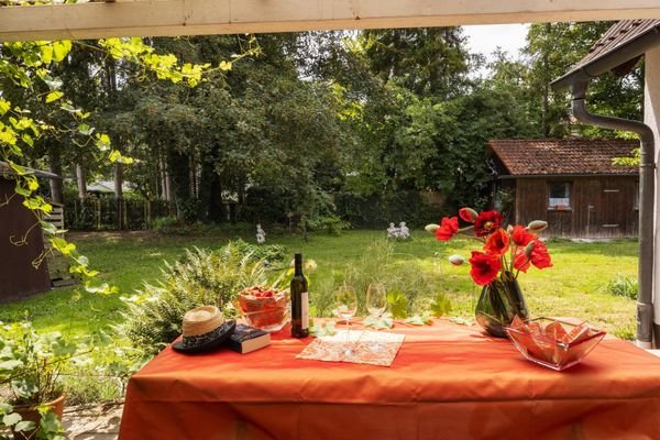 Terrassenblick auf den Garten