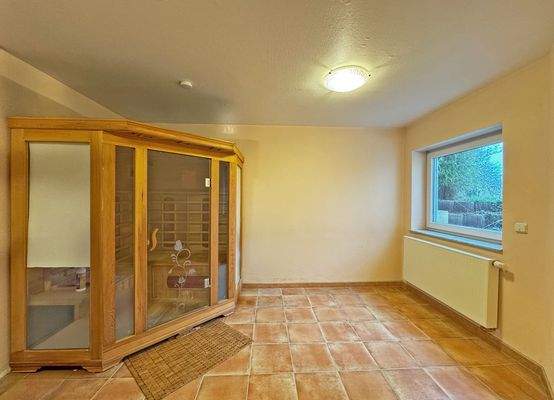 Infrarotsauna im Untergeschoss