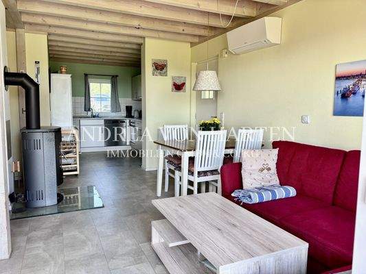 Blick in die offene Küche