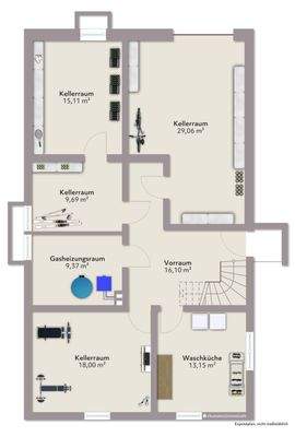 Grundriss KG aufbereitet