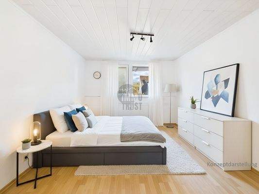 Schlafzimmer 1OG Konzeptdarstellung