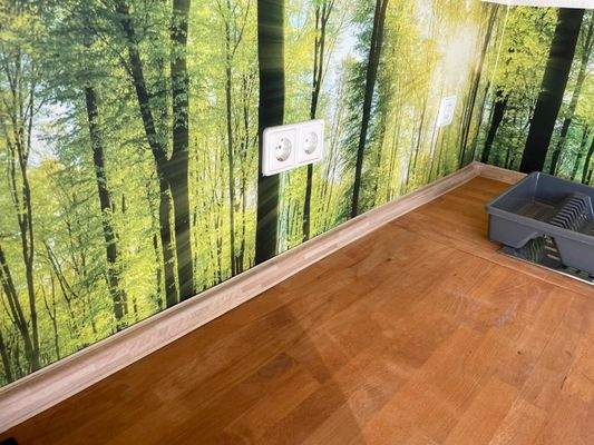 Küchenarbeitsplatte aus Holz 