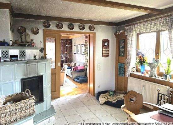 gemütlicher Kachelofen