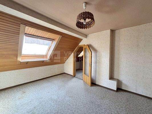 Ausgebauter Raum im Dachgeschoss