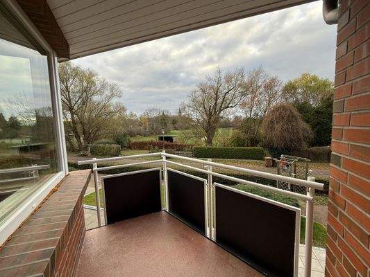 Balkon mit Blick ins Grüne