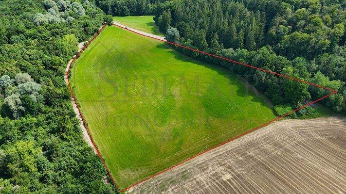 Ansicht 1 Grundstück mit Grenze
