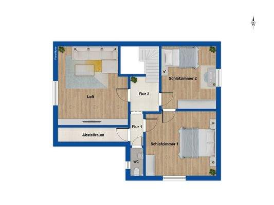 Grundriss Obergeschoss