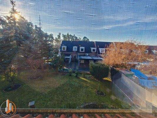 Blick aus dem Schlafzimmer