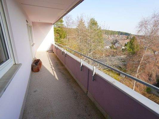 Tolle Aussicht vom Balkon