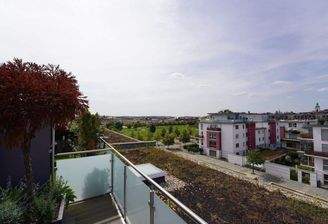 Dachterrasse mit Blick über Fürth