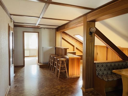 Wohnraum im Dachgeschoss