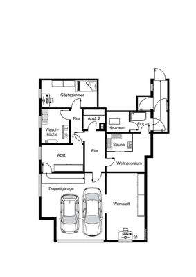 Grundriss Gartengeschoss