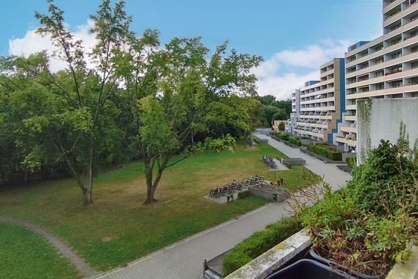 Ausblick vom Balkon