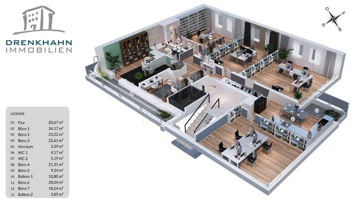 3D Grundriss GW3 1.OG