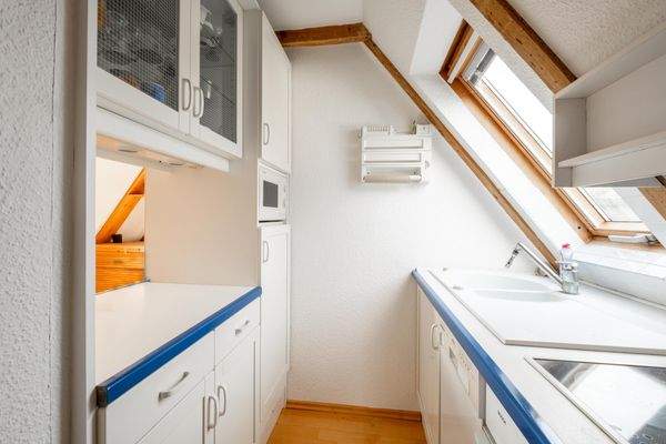 Küche im Dachgeschoss