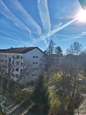 Blick aus dem Schlafzimmerfenster