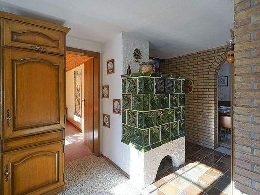 Eingangsbereich mit Kamin