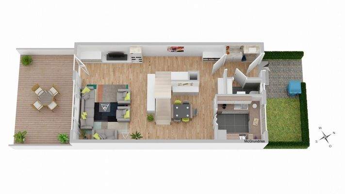 Raumaufteilung Erdgeschoss