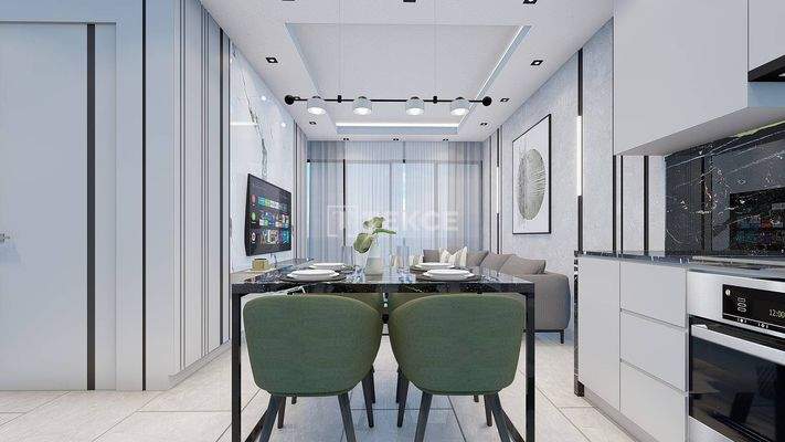 Stylish Apartments in a City View Project in Mahmutlar Alanya