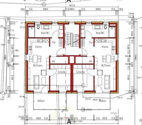 Grundriss Obergeschoss