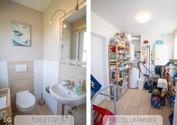 WC und Abstellkammer