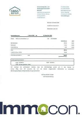 Betriebskosten Vorschreibung