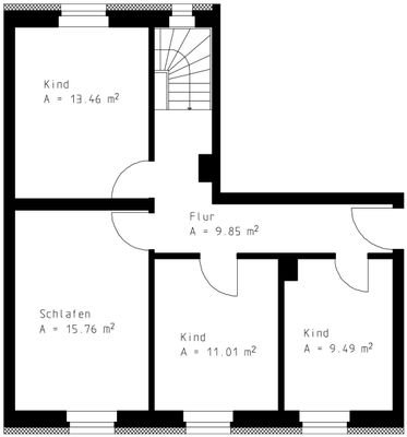 Grundriss - 1. Obergeschoss