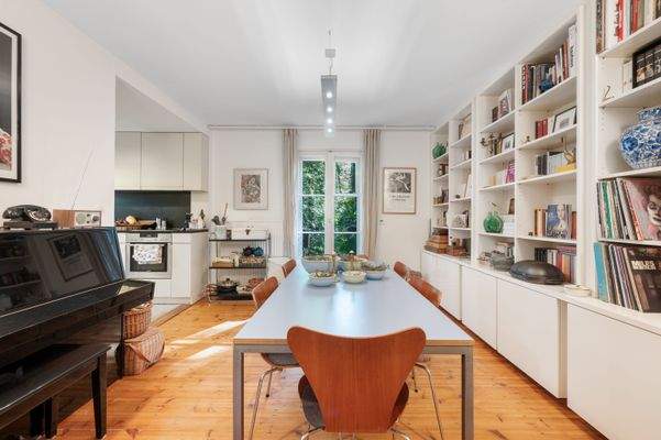 offene Küche mit Terrasse