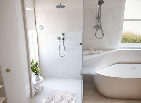 Bad 2 mit Wanne & Dusche Ausba