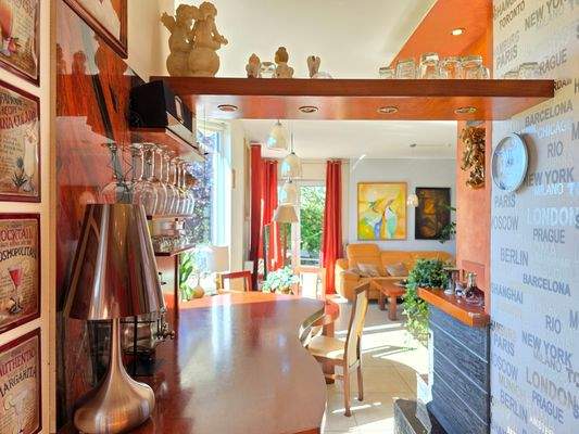 Küche-Essen, mit Sinn für das Schöne