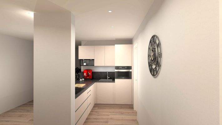 Küche WE 10 Vorschlag (Möbel nicht vorhanden)