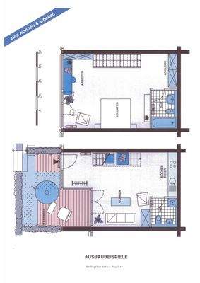 Grundriss-Beispiel - Maisonette mit Terrasse + Gäste-WC