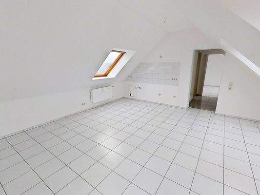 Ansicht II: Wohn- und Esszimmer