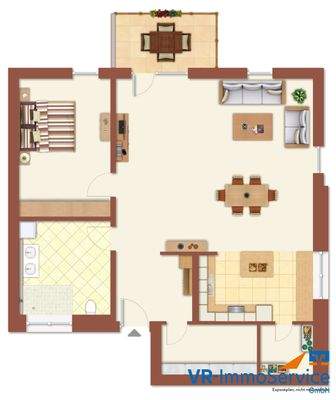 Grundriss: Moderne Wohnung