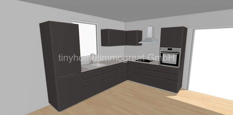 Entwurf einer L Küche für Elisabeth