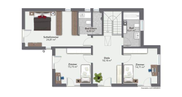 Grundriss Obergeschoss