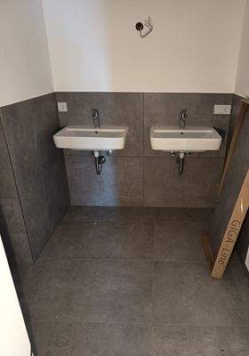 Doppelwaschtisch im Bad - Unterschrank wählbar