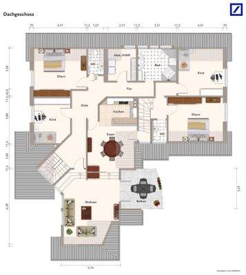 Grundriss Dachgeschoss