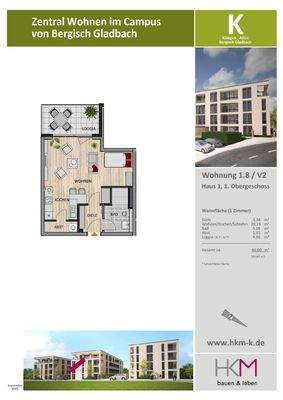 Grundriss mit Flächenangaben