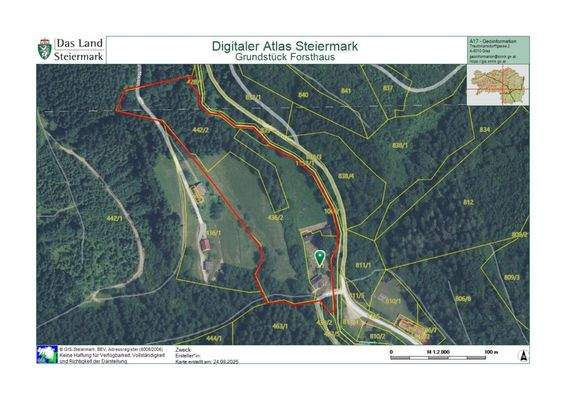 Grundstücksplan Forsthaus Henckel-Donnersmarck