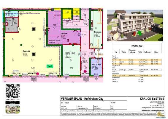 Verkaufsplan TOP 01 EG