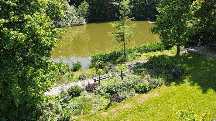 Steingarten , Blumenbeet