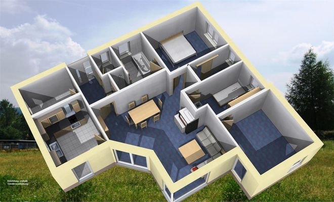 Bungalow 3D Ansicht