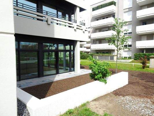 Ansicht EG mit Terrasse