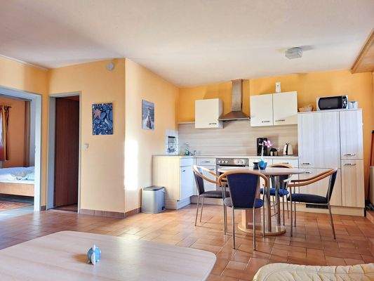 Wohnbereich mit Küchenzeile