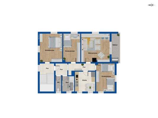 Grundriss Obergeschoss