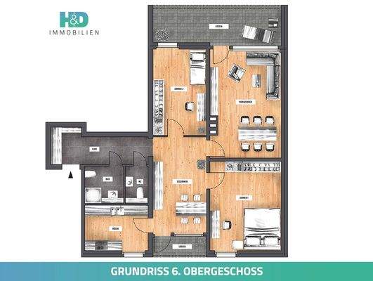 Grundriss 6 OG