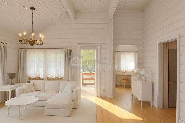 Symbol Foto - Mit gezielter Farbgestaltung lässt sich das natürliche Holzambiente wunderbar aufhellen – wie dieses Beispiel zeigt.