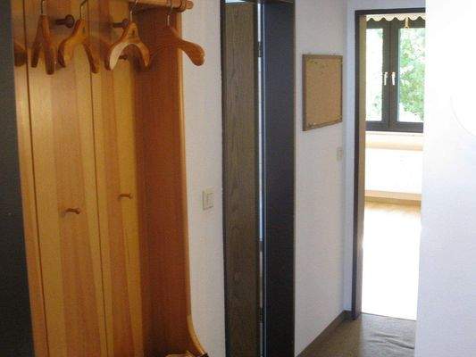 Der Blick zum Schlafzimmereingang